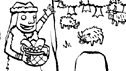 Detail from the colouring sheet