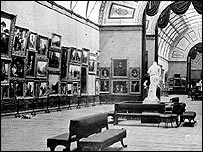 Inside the pavilion