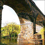 Under the viaduct