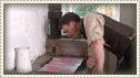 Man making wrapping paper