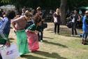 Skins v Grimmy: Sack Race!