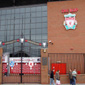 Outside the football grounds as the excitment builds...