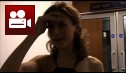 Katie comes off stage