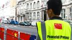 伦敦华人日本使馆外保钓示威