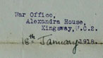 Prisoner of War letter received by Frank's family