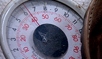 Set of bathroom scales