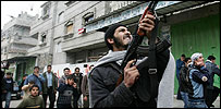 Palestinian gunman in Gaza
