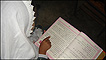 Child studying at a school in Mingora, Swat Valley
