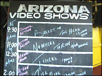 video menu baord