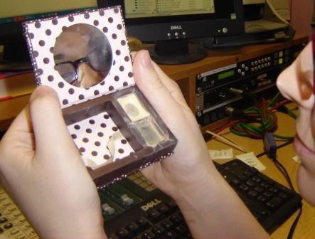 face in the mirror