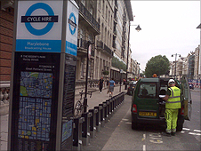 Bike Hire docks