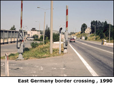 German border, 1990. Photo by Andy Biggs
