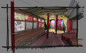 Art department sketch of the club.