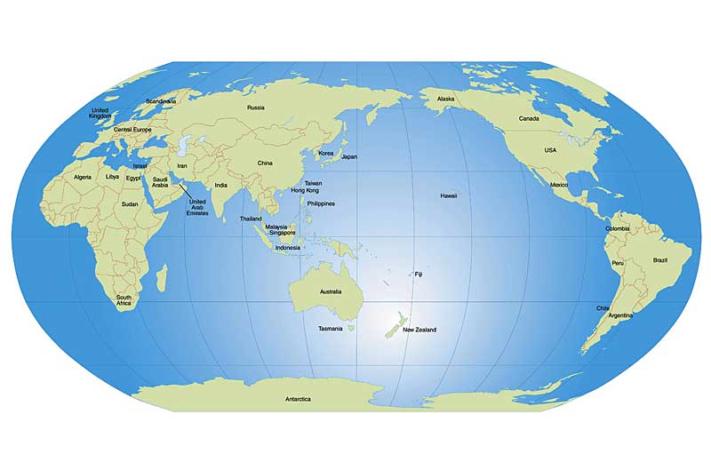 position os New Zealand in the World