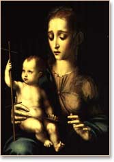 Madonna and Child with Distaff by de Morales