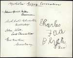 Coronation document of Charles Faa Blyth 