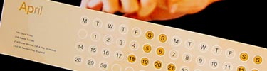 Photo of a calendar