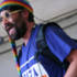 Adam Buxton slams it to the Hub tent crowds...