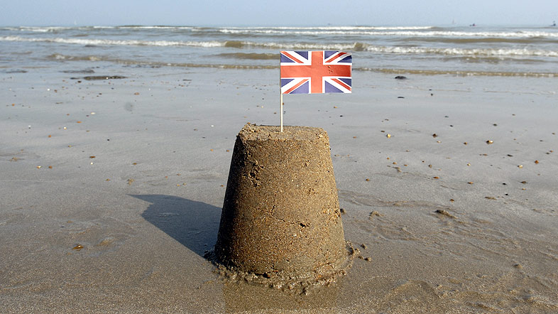 Picture of a sandcastle