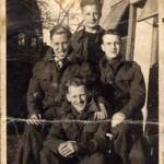 Bill Morris, far left. Sadly his three mates were all killed on bombing missions. Bill Morris, far left. Sadly his three mates were all killed on bombing missions.