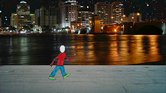 a man walking...