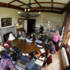 Our production office (aka, The Dining Room)