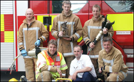 Burton firefighters