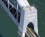 The bridge across the Tamar built by Isambard Kingdom Brunel 