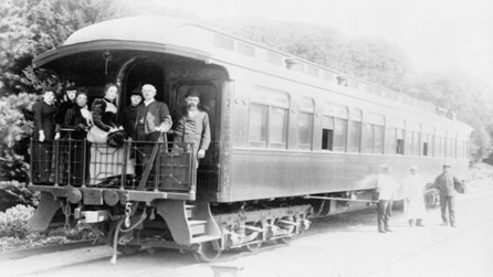 Stanley a'i gyfeillion yn Monterey, California 1891