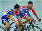Mark Cavendish and Peter Kennaugh. Getty Images.