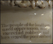 Writing on a bowl