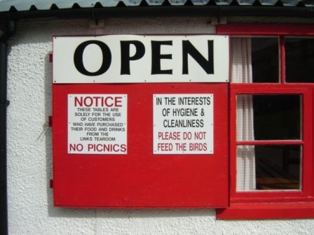 tearoom signs