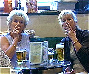 Women smoking