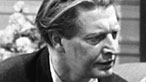 Black and white photograph of Roger Livesey