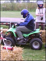 Quad biking.