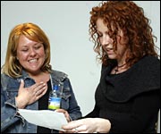 With Wendi Peters 