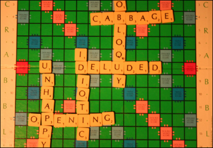 Scrabble board
