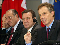 hirac, Schröder a Blair