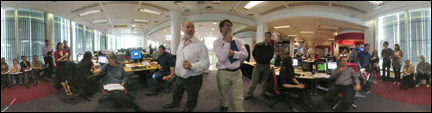 The first World News website meeting in multimedia newsroom