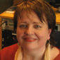 Laura in the BBC Radio Ulster studios