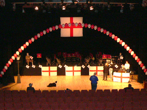 The stage
