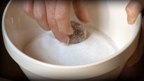 Mix ingredients together