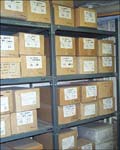 Boxes of artefacts