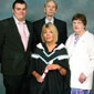 Janet with her parents and her son Matthew