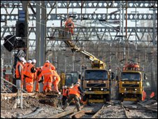 Rail workers