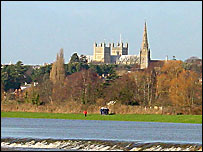 The River Exe at Exeter