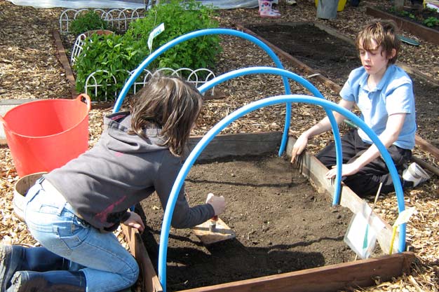 Preparing soil