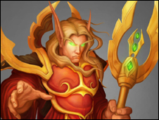 A blood elf paladin