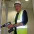 Always keen to muck in and help out, Paul demonstrates his DIY prowess down in the BBC Club which is undergoing some renovations...