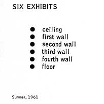 George Brecht - Six Exhibits